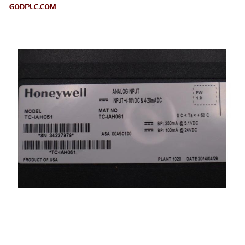 Honeywell TC-IAH061 Experion LS High Level Analog Input Module