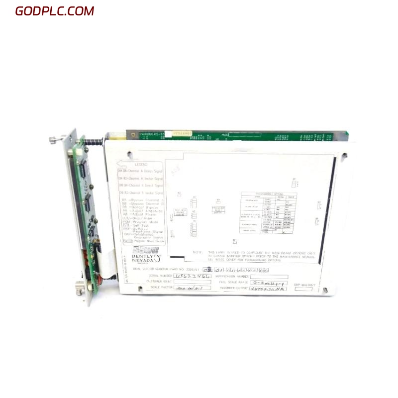 Bently Nevada 3300/61 Dual XY Vector Monitor