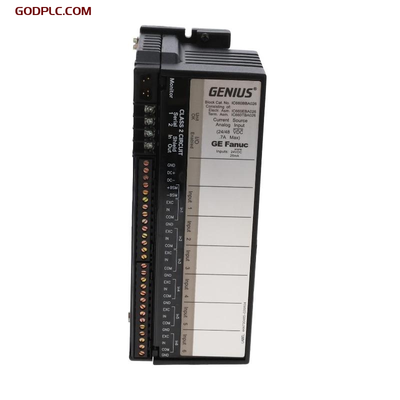 GE Fanuc IC660BBA026 Current Source Analog Input Module