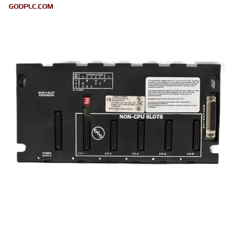 GE Fanuc IC693CHS398 5-slot Expansion Dock