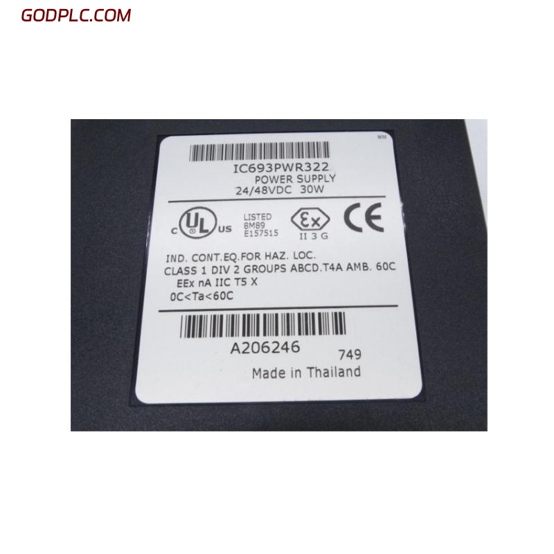 GE Fanuc IC693PWR322 Power Supply