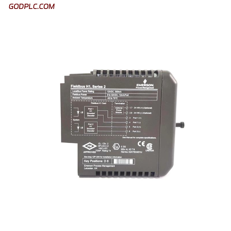 Emerson KJ3242X1-BA1 Fieldbus Power Supply
