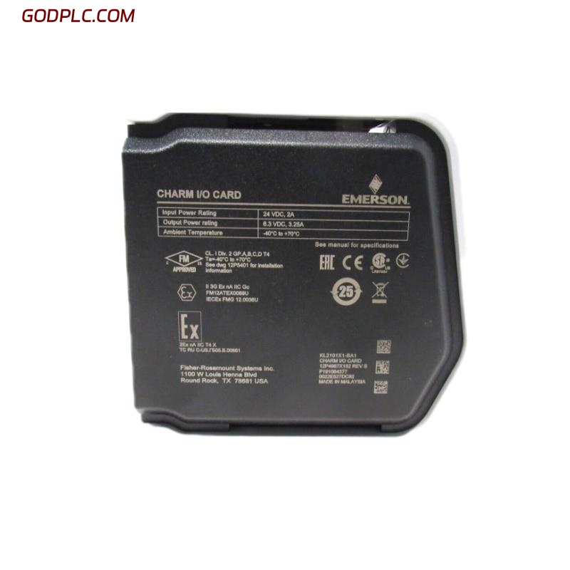 Emerson KL2101X1-BA1 Input and Output Cards
