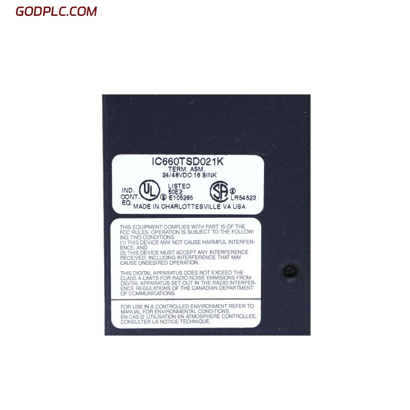 GE Fanuc IC660TSD021 Terminal Assemblies