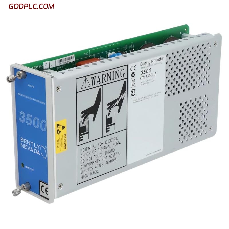 Bently Nevada 3500/15 129486-01 3500/15 High Voltage DC Power Supply Module AC And DC Power Supply Module