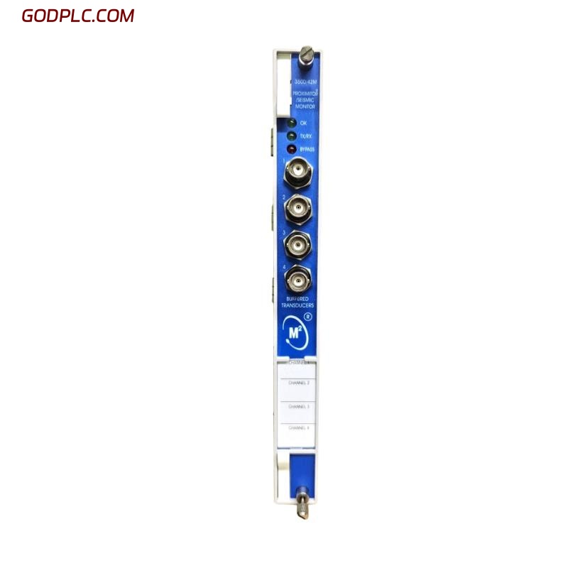 Bently Nevada 3500/42 176449-02+128240-01 Preamplifier Monitor + I/O Module