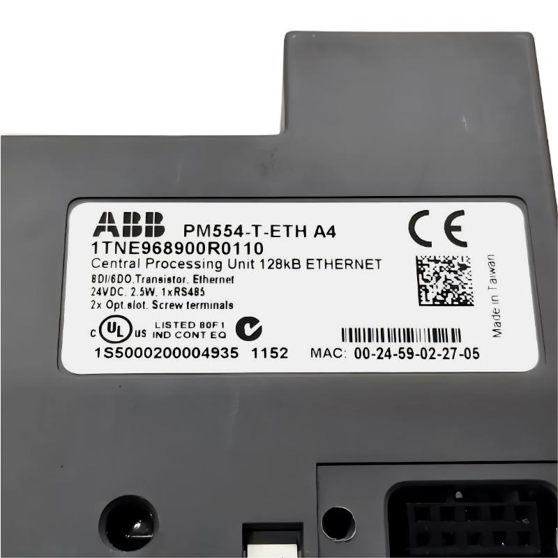 ABB PM554-T-ETH 1TNE968900R0110 CPU Programmable Logic Controller