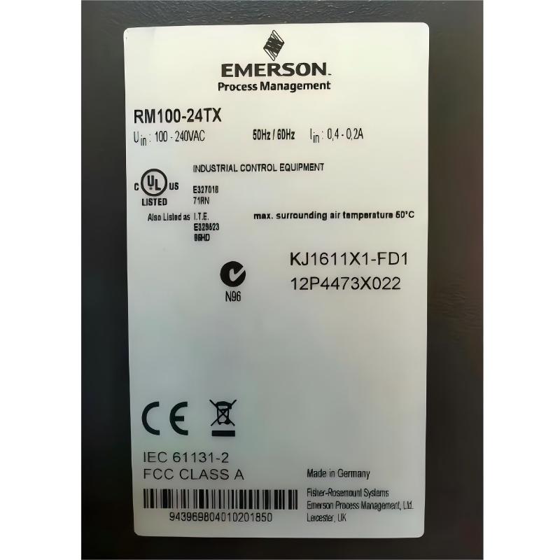 Emerson KJ1611X1-FD1 Network Switch Module