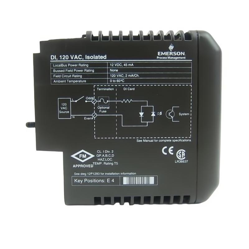 Emerson KJ3001X1-BC1 VE4001S3T1B1 DeltaV Discrete Input Card