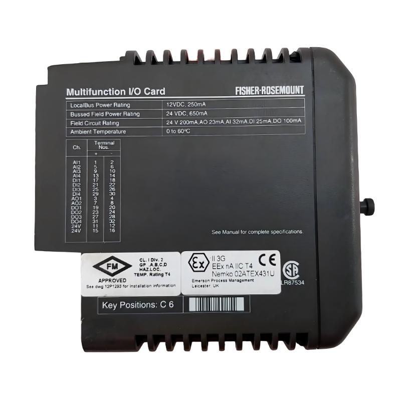 Emerson KJ3006X1-BA1 Multi-Function I/O Card