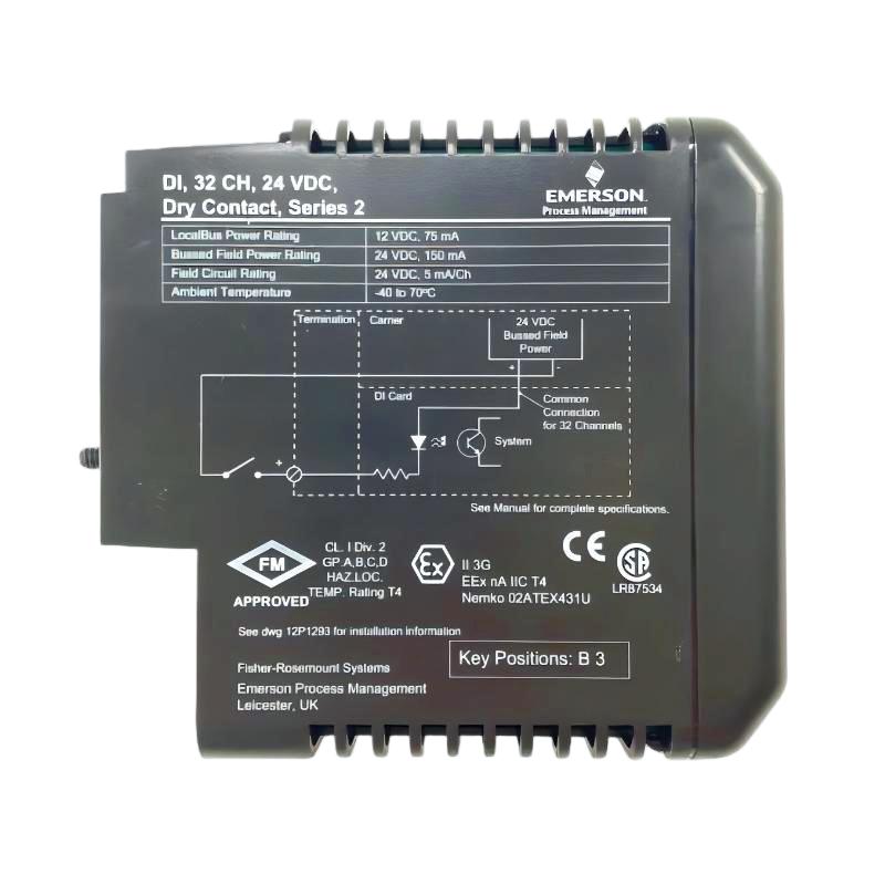 Emerson KJ3203X1-BA1 VE4001S2T2B4 12P3270X022 Dry Contact Module