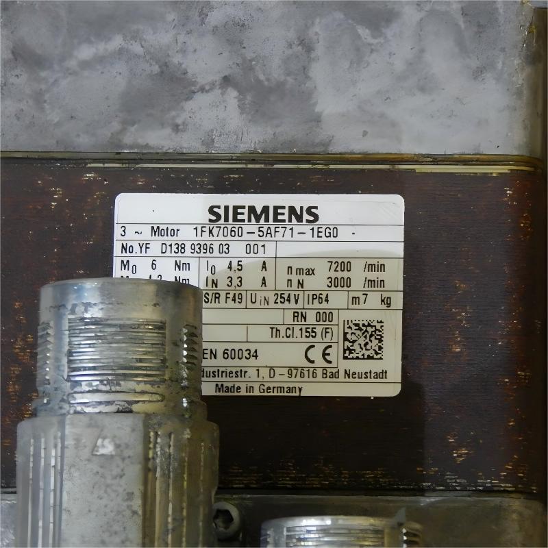 Siemens 1FK7060-5AF71-1EG0 Servo Motor