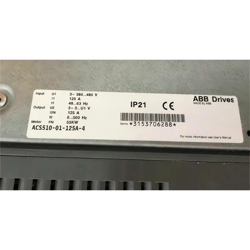 ABB ACS510-01-125A-4 3ABD00019055-D Variable Frequency Drive