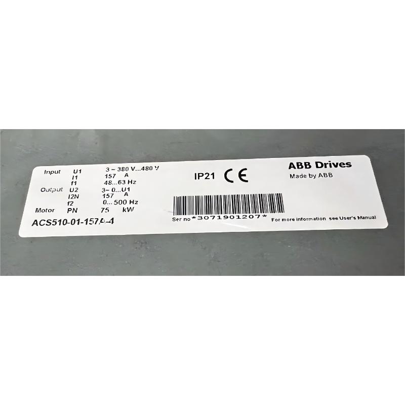 ABB ACS510-01-157A-4 3ABD00015756-D Variable Frequency Drive