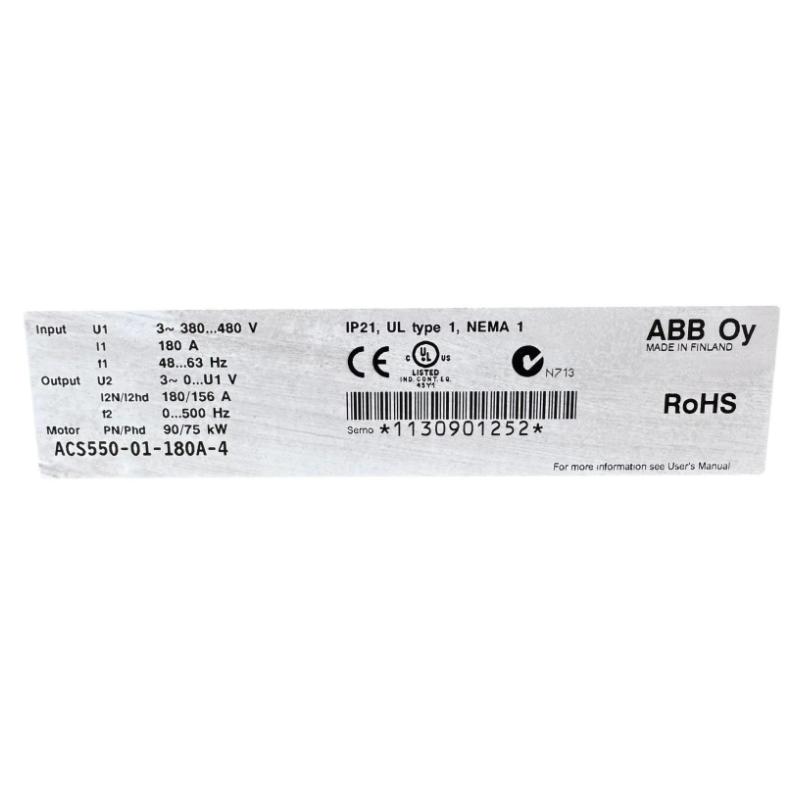 ABB ACS550-01-180A-4 3ABD64726838 Variable Frequency Drive