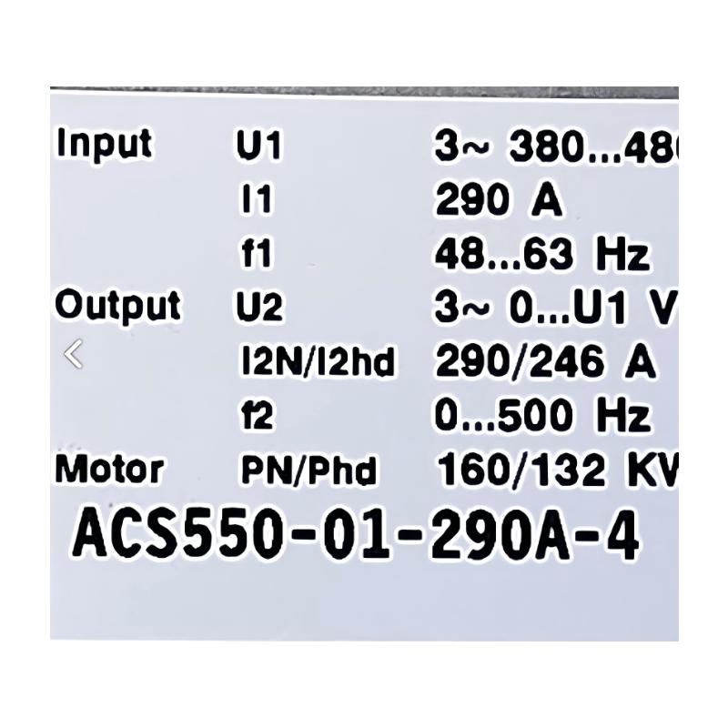 ABB ACS550-01-290A-4 3AUA0000026919-D Variable Frequency Drive