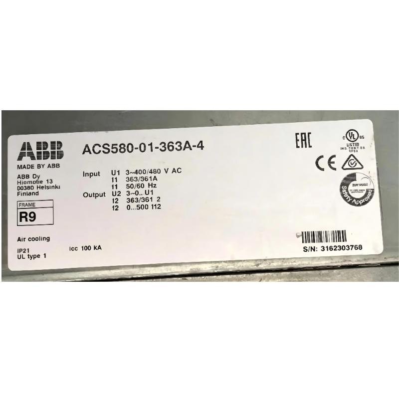 ABB ACS580-01-363A-4 3ABD00037932-D Variable Frequency Drive