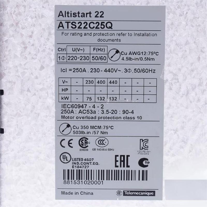 Schneider ATS22C25Q Soft Starter