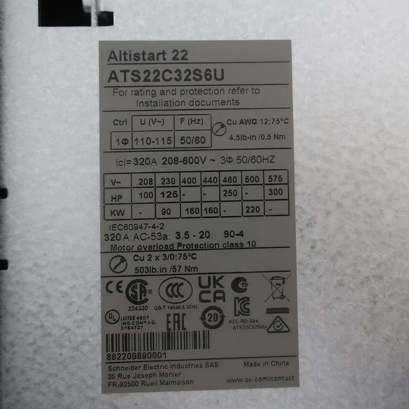 Schneider ATS22C32S6U Soft Starter