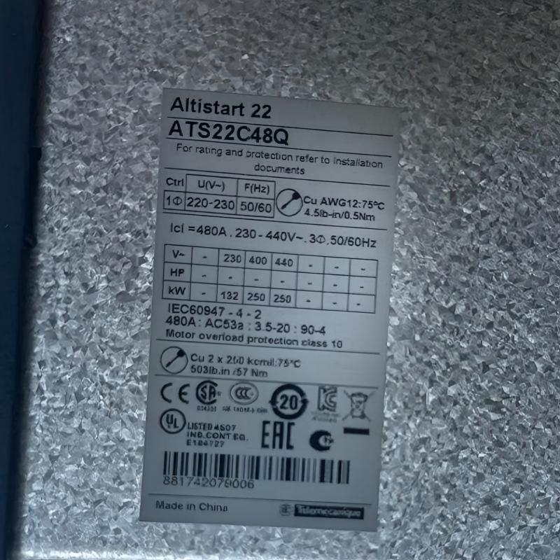 Schneider ATS22C48Q Soft Starter
