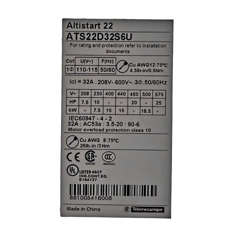 Schneider ATS22D32S6U Soft Starter