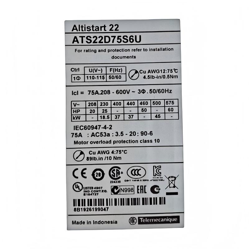 Schneider ATS22D75S6U Soft Starter