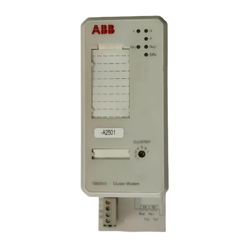 ABB TB820V2 3BSE013208R1 Modular Bus Fiber-Optic Cluster Modem Communication Module