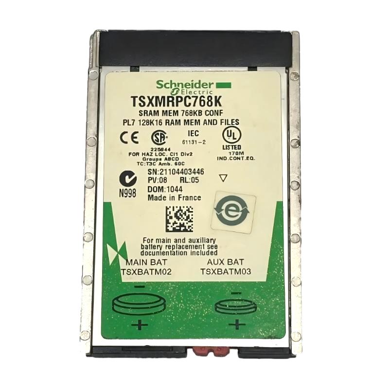 Schneider TSXMRPC768K Configurable SRAM Application/File Memory Extension