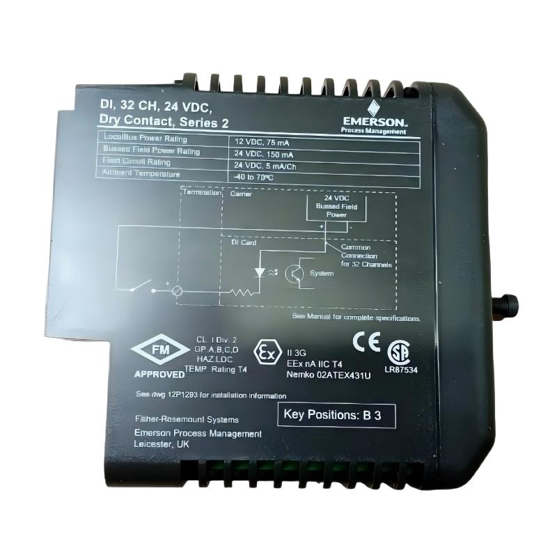 Emerson VE4001S2T2B5 40-Pin Ground Terminal Block For Discrete Input Module