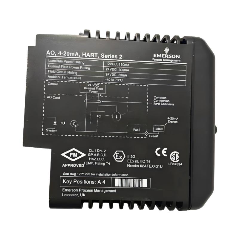 Emerson VE4002S1T2B3 KJ3202X1-BA1+KJ4001X1-CE1 Output Module With Terminal Blocks