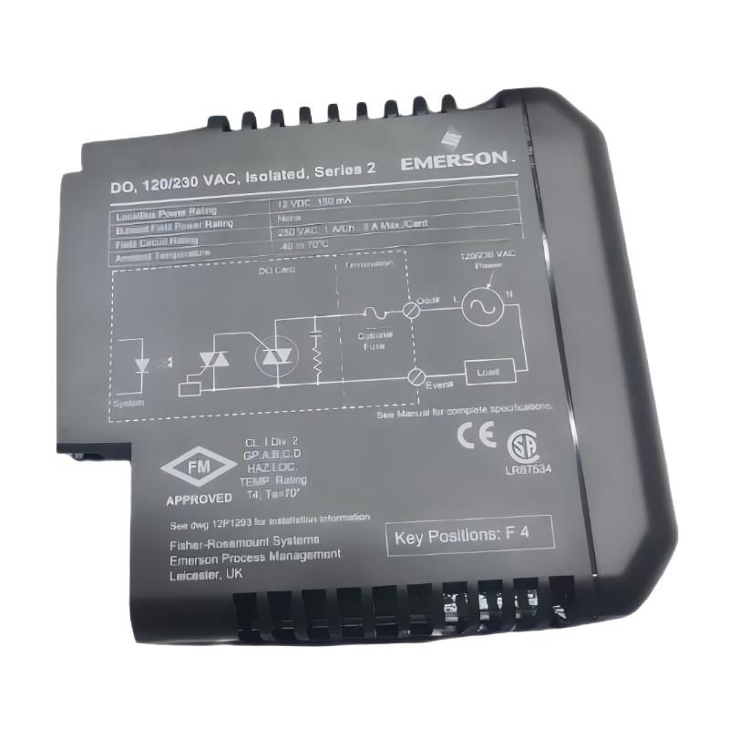 Emerson VE4002S1T2B5 KJ3204X1-BA1+KJ4001X1-CJ1 Output Module With Terminal Blocks