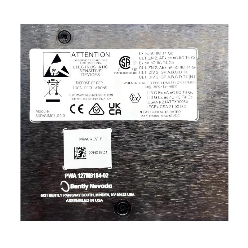 Bently Nevada 60R/SIM01 System Interface Module