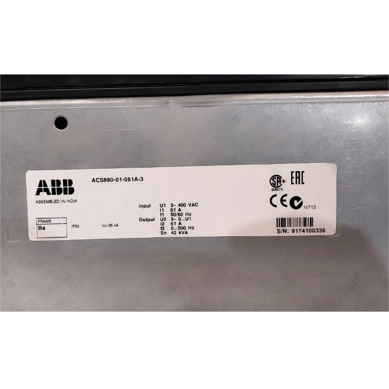 ABB ACS880-01-061A-3 3ABD00032627-D Variable Frequency Drive