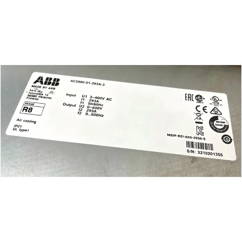 ABB ACS880-01-293A-3 3AUA0000108034 Variable Frequency Drive