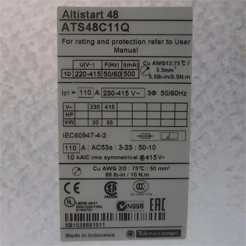 Schneider ATS48C11Q Soft Starter