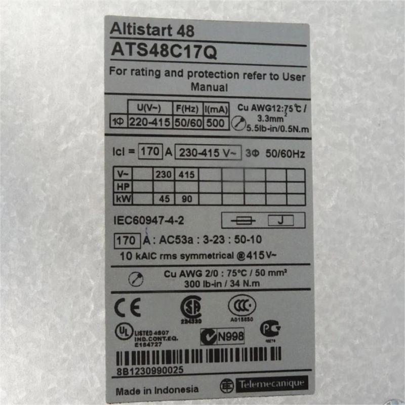 Schneider ATS48C17Q Soft Starter