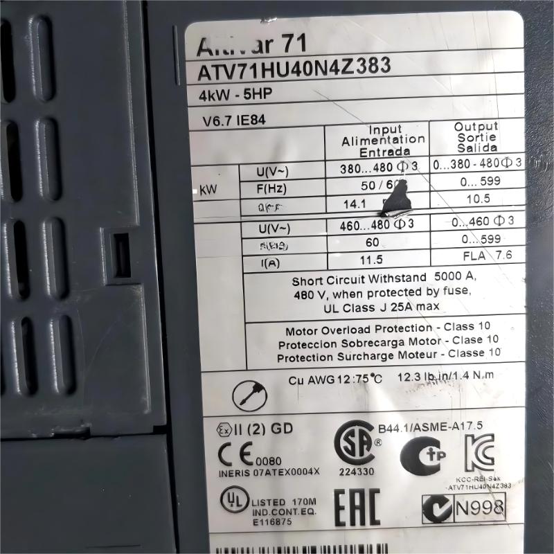 Schneider ATV71HU40N4Z383 Permanent Magnet Synchronous Motor