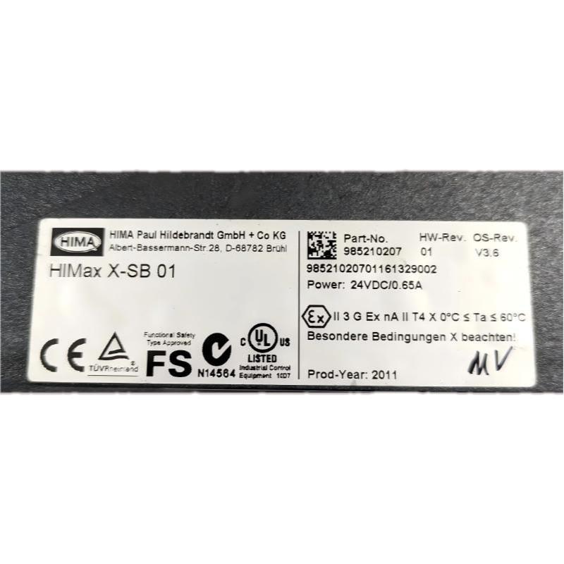 HIMA X-SB 01 985210207 System Bus Module – HIMax PES System Module