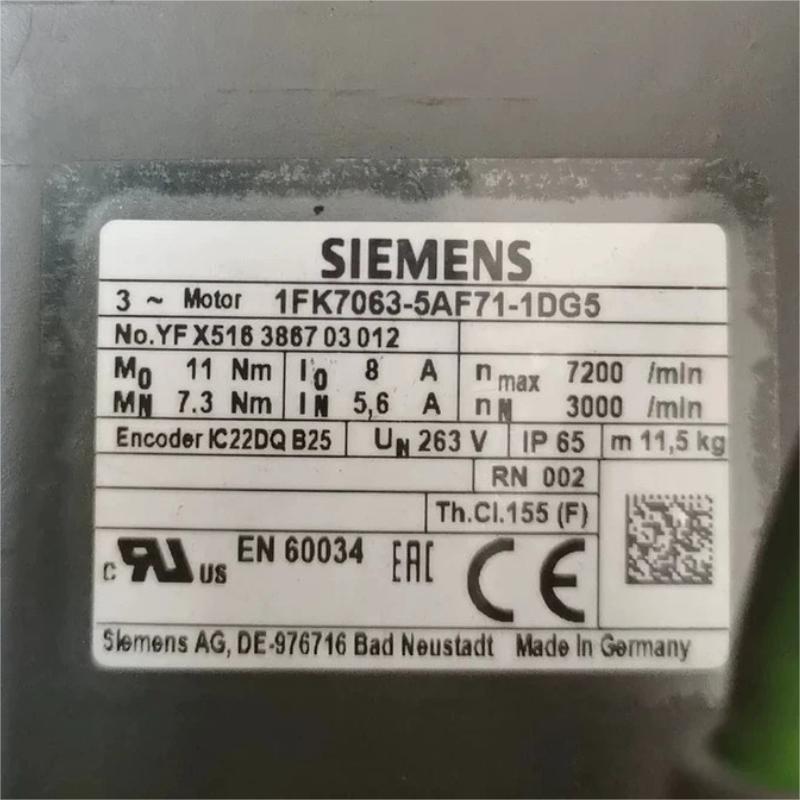 Siemens 1FK7063-5AF71-1DG5 Servo Motor