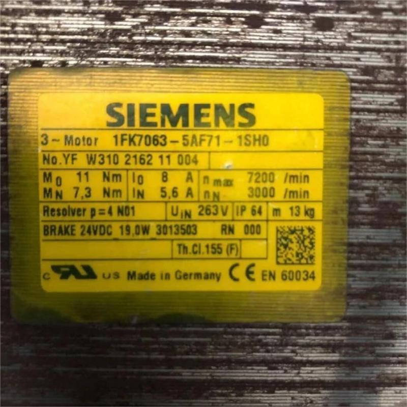 Siemens 1FK7063-5AF71-1SH0 Servo Motor