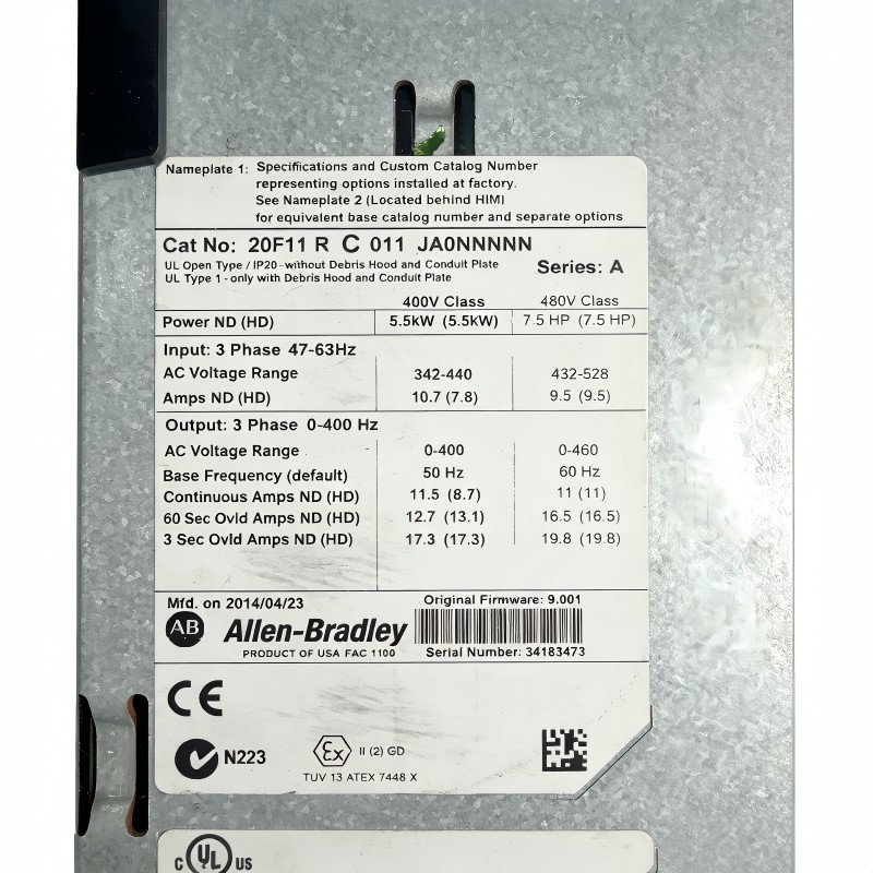Allen Bradley 20F11RC011JA0NNNNN PowerFlex 753 AC Drive