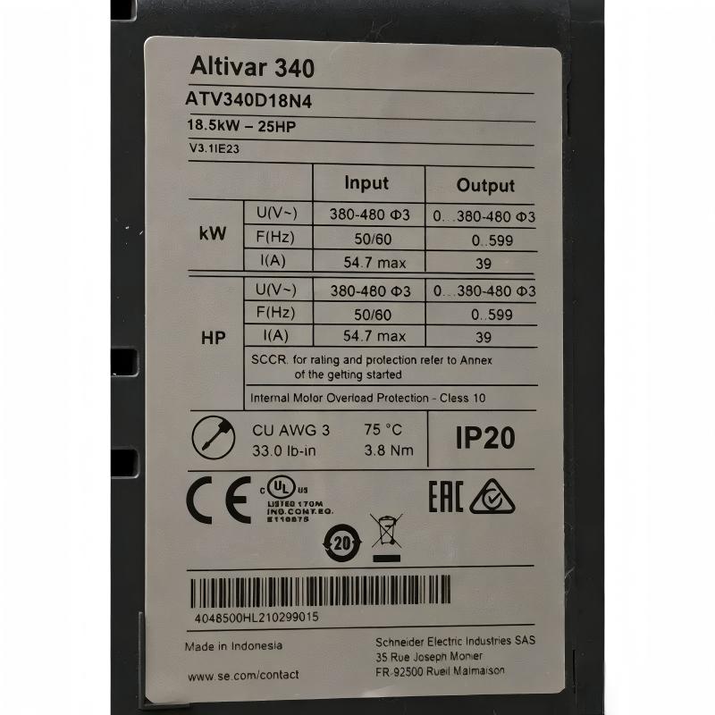 Schneider ATV340D18N4 Variable-Speed Drive