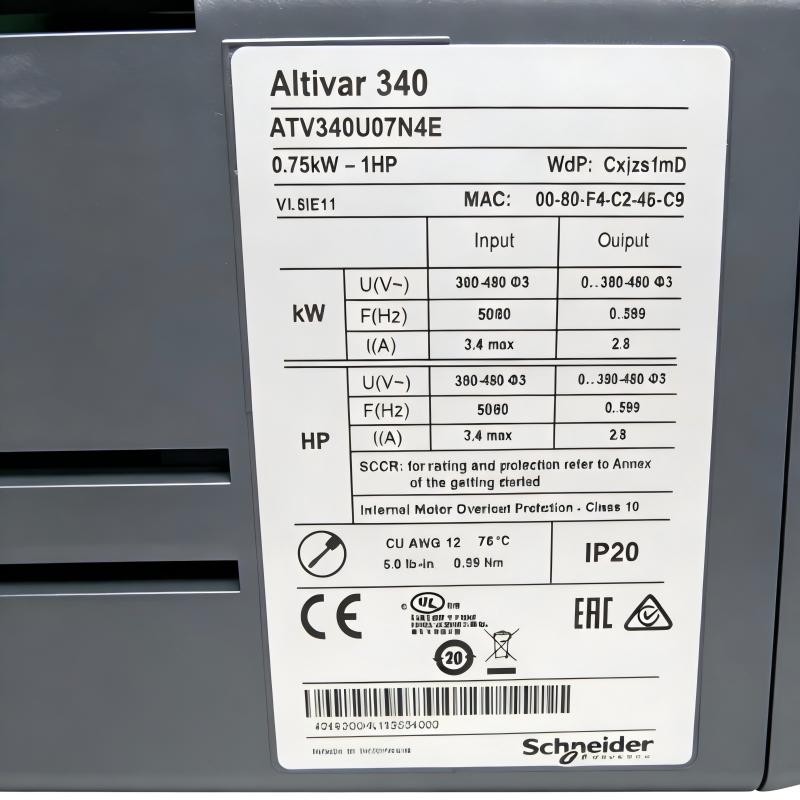 Schneider ATV340U07N4E Variable-Speed Drive