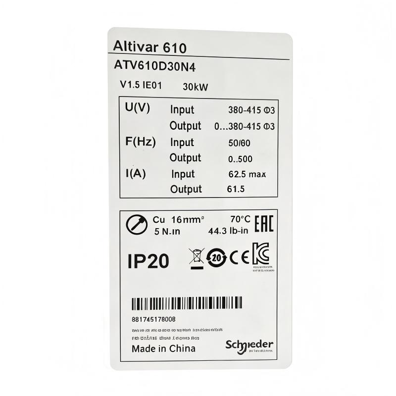 Schneider ATV610D30N4 Variable-Speed Drive