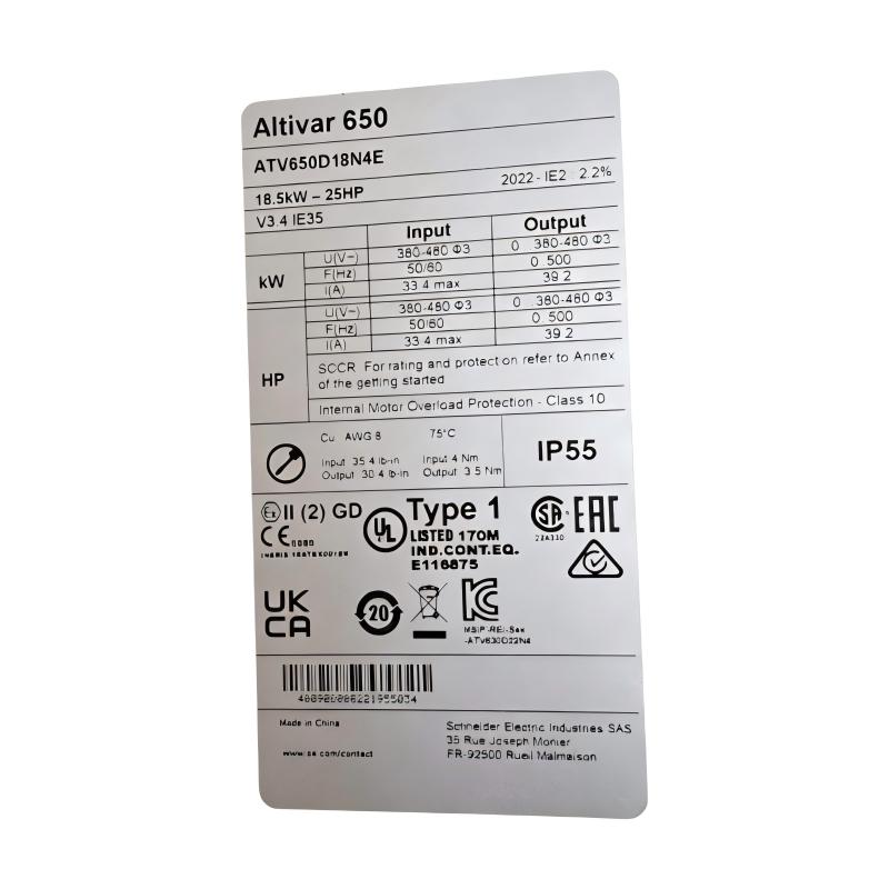 Schneider ATV650D18N4E Variable-Speed Drive