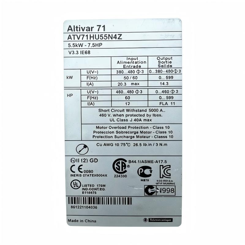 Schneider ATV71HU55N4Z Variable-Speed Drive