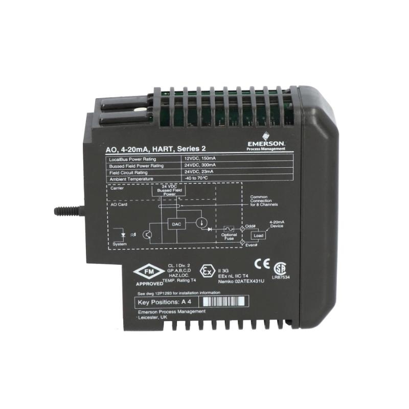 Emerson KJ3221X1-BA1 12P2531X102 8-Channel Analog Output Module – DeltaV Series 2