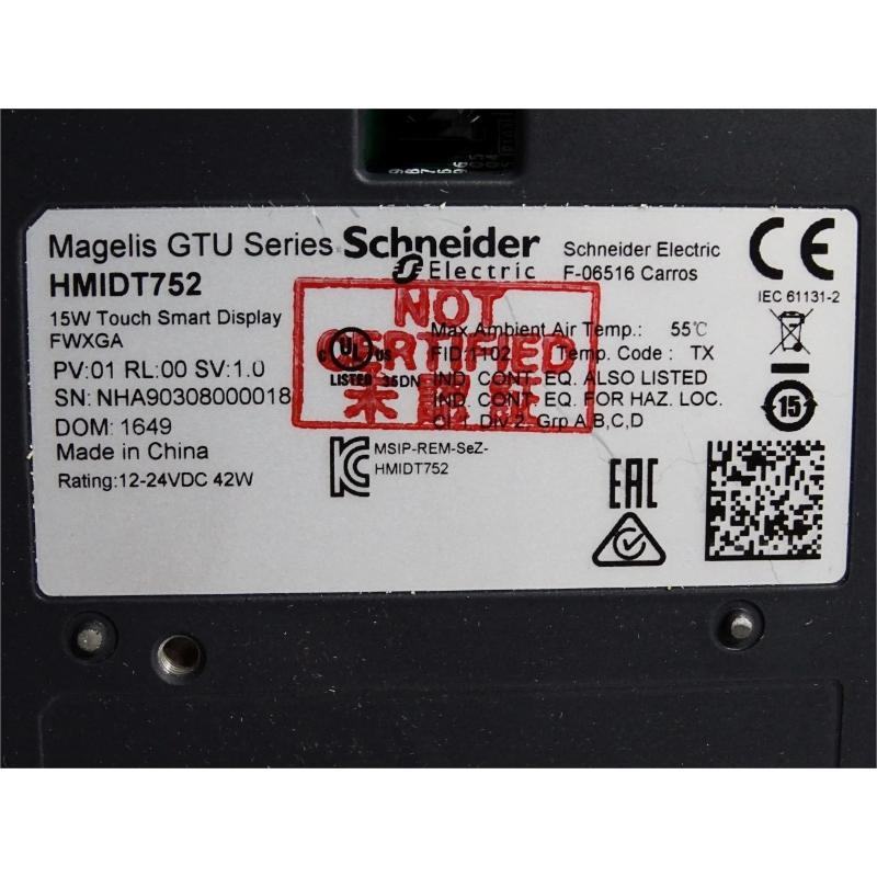 Schneider HMIDT752 Multi-Touch Screen