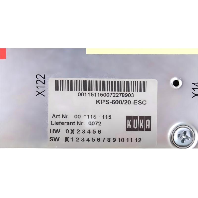 ABB(KUKA) KPS-600/20-ESC E93DE143E4B531 00-115-115 Servo Drive Power Supply