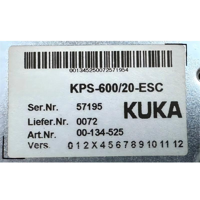 ABB(KUKA) KPS-600/20-ESC E93DE143E4B531 00-134-525 Servo Drive Power Supply